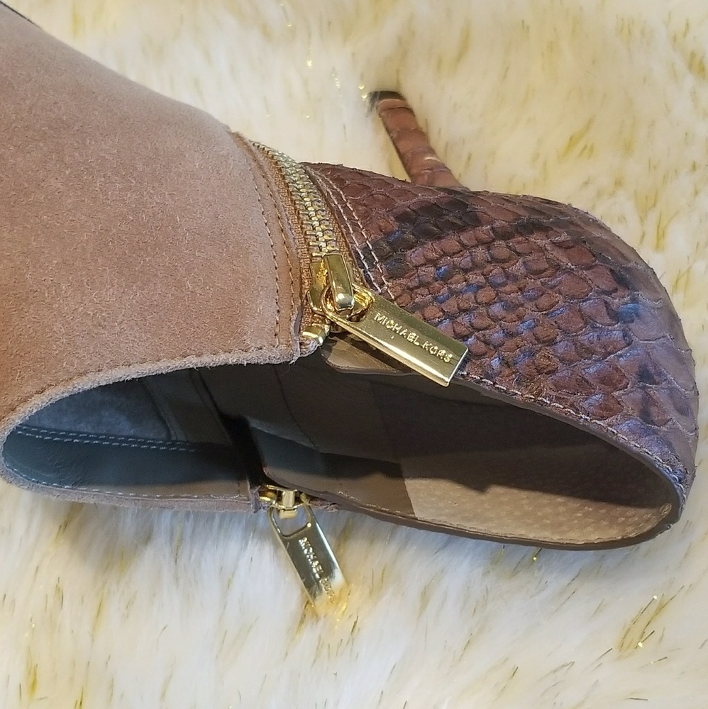 Michael Kors Suede and Snakeskin Leather Heels - Picture 8 of 8